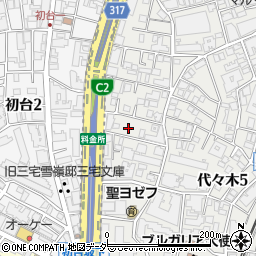 東京都渋谷区代々木5丁目19周辺の地図