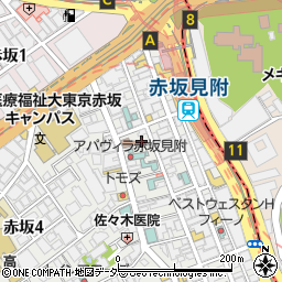 鳥よし赤坂店周辺の地図