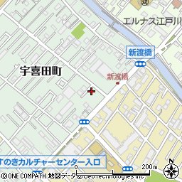 東京都江戸川区宇喜田町1387周辺の地図