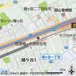 東京都渋谷区幡ケ谷1丁目6周辺の地図