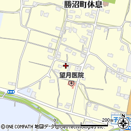 山梨県甲州市勝沼町休息1193周辺の地図