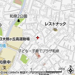 東京都杉並区和泉2丁目43-4周辺の地図