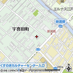 東京都江戸川区宇喜田町1385周辺の地図
