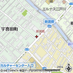 東京都江戸川区宇喜田町1392周辺の地図
