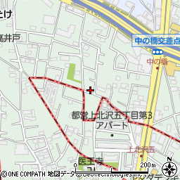 東京都杉並区上高井戸2丁目2-8周辺の地図