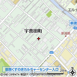 東京都江戸川区宇喜田町1317周辺の地図