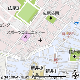 千葉県市川市広尾1丁目14周辺の地図