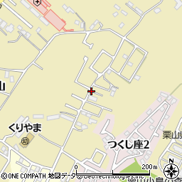 千葉県四街道市栗山周辺の地図