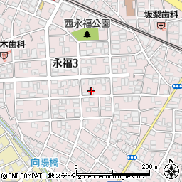 東京都杉並区永福3丁目24-4周辺の地図