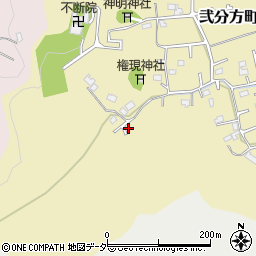 東京都八王子市弐分方町160-6周辺の地図