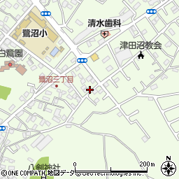 千葉県習志野市鷺沼周辺の地図