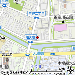 株式会社一九堂印刷所　東京工場周辺の地図