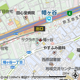 日本調剤幡ヶ谷駅前薬局周辺の地図