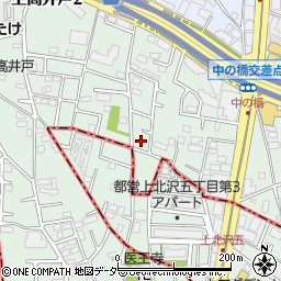 東京都杉並区上高井戸2丁目2-10周辺の地図