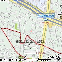 東京都杉並区上高井戸2丁目2-4周辺の地図