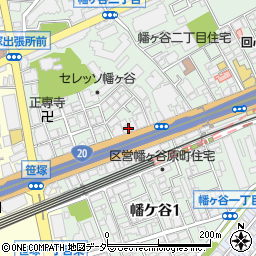 メビウス渋谷幡ケ谷周辺の地図