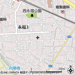 東京都杉並区永福3丁目24-2周辺の地図