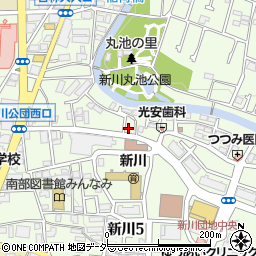 東京都三鷹市新川5丁目6-41周辺の地図