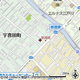 東京都江戸川区宇喜田町1400周辺の地図
