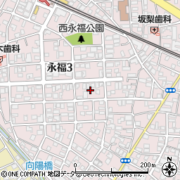 東京都杉並区永福3丁目24周辺の地図