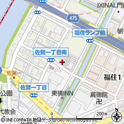 早川ゴム株式会社　東京支店建築課周辺の地図