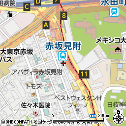 東京都港区赤坂3丁目2-1周辺の地図