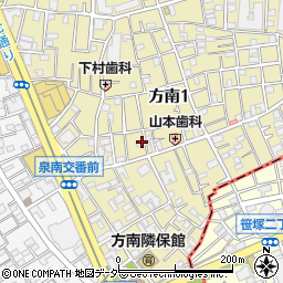 東京都杉並区方南周辺の地図
