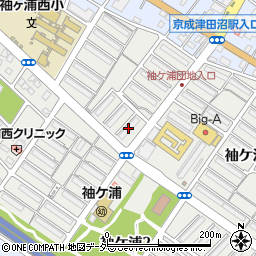 ＵＲ都市機構袖ケ浦団地３－７－１周辺の地図