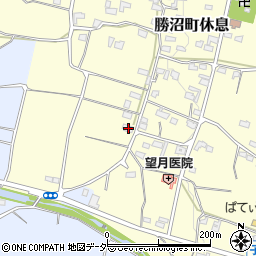 山梨県甲州市勝沼町休息1163周辺の地図