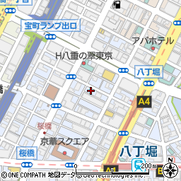 東京都中央区八丁堀2丁目16-1周辺の地図