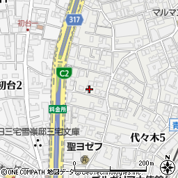 メゾネット参宮橋周辺の地図