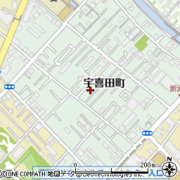 東京都江戸川区宇喜田町1326周辺の地図
