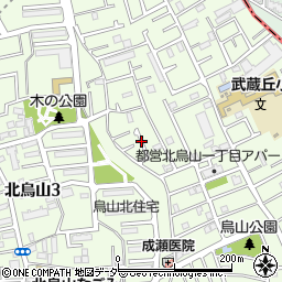 東京都世田谷区北烏山1丁目52周辺の地図