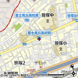 おむす人笹塚店周辺の地図