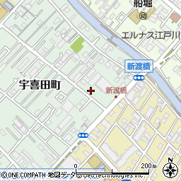 東京都江戸川区宇喜田町1405周辺の地図