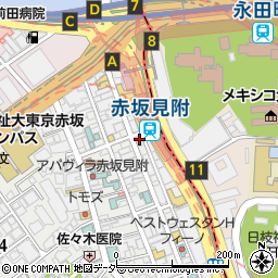 ファミリーマート　未来フレンドリードラッグ赤坂店周辺の地図