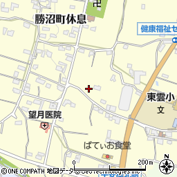 山梨県甲州市勝沼町休息1504周辺の地図