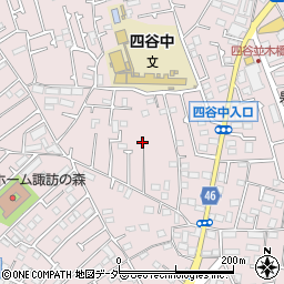 東京都八王子市四谷町周辺の地図