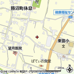 山梨県甲州市勝沼町休息1508周辺の地図