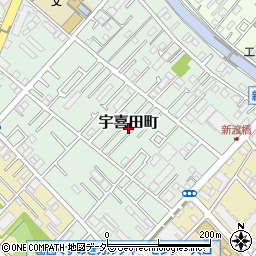 東京都江戸川区宇喜田町1322周辺の地図