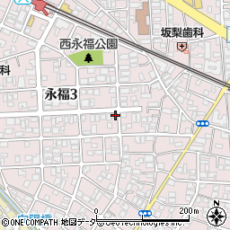 東京都杉並区永福3丁目24-14周辺の地図