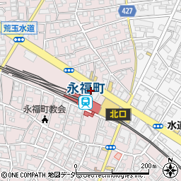 東京新聞　永福町・日経販売所周辺の地図