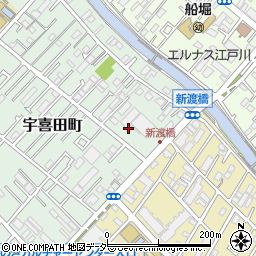 東京都江戸川区宇喜田町1407周辺の地図