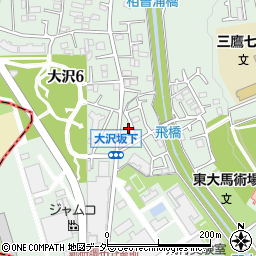 タイムズ三鷹大沢坂下駐車場周辺の地図