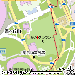 東京都新宿区霞ヶ丘町2周辺の地図