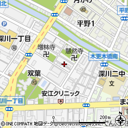 東京都江東区深川2丁目18周辺の地図