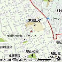 東京都世田谷区北烏山1丁目45周辺の地図