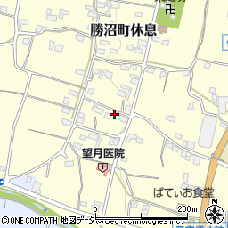 山梨県甲州市勝沼町休息1180周辺の地図