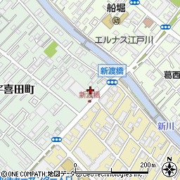 東京都江戸川区宇喜田町1398周辺の地図