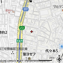 東京都渋谷区代々木5丁目20-8周辺の地図